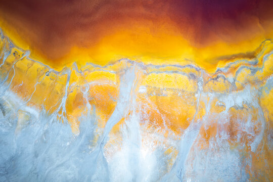 Vibrant abstract textures from Riotinto, Huelva, Spain