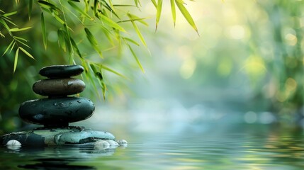 Obraz premium Health, spa and harmony concept image, vacation, relaxing life, retirement living, senior care, 4k HD wallpaper, background, generated by AI.Peaceful Wellness Retreat - Relaxing Spa Day, Retirement Li