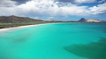 Aerial View of San Teodoro, Province of Sassari, Sardinia