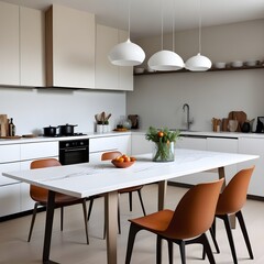 modern kitchen interior with kitchen