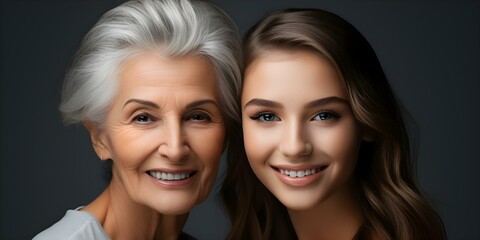 Exploring the Impact of Aging on Skin Throughout the Lifespan and the Benefits of Skincare. Concept Skin Aging, Skincare Benefits, Lifespan Impact, Aging Process