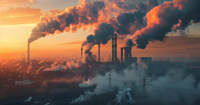 A cutting-edge facility for carbon capture and storage, visualizing the technology securing CO2 emissions. Carbon reduction
