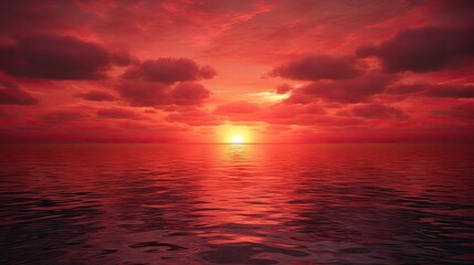 Obraz premium red sunset UHD Wallpaper