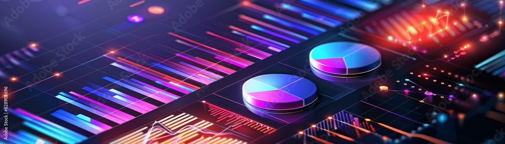 Poster digital marketing, data analysis for performance and create insight report