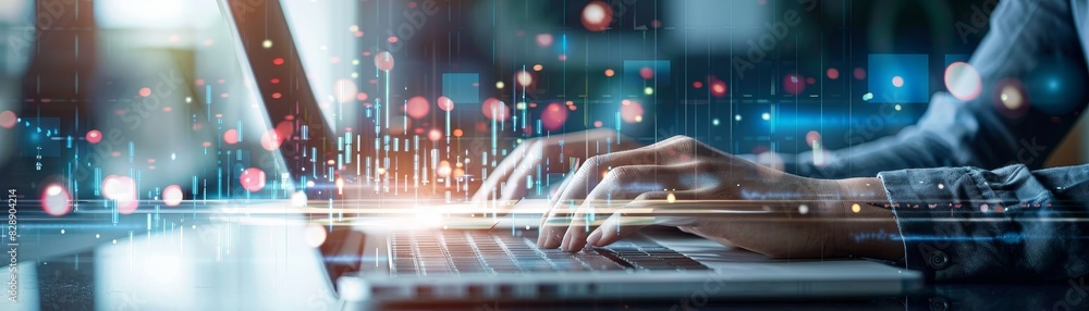 Poster digital marketing, data analysis for performance and create insight report