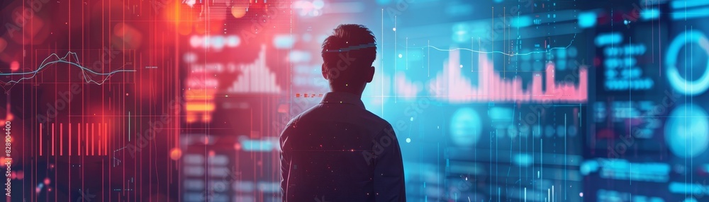 Poster digital marketing, data analysis for performance and create insight report