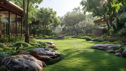 A home goes beyond the confines of its walls to encompass the cherished outdoor areas, including green spaces and gardens, creating a personal oasis for relaxation, play, and enjoyment. 