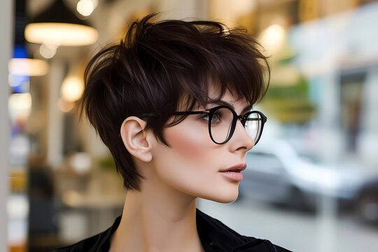 Layered Pixie - A short and textured hairstyle with layered lengths, providing dimension and movement to the hair while maintaining a bold and modern aesthetic 