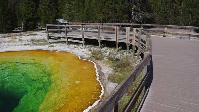Vibrant Geothermal Pool Yellowstone National Park, August 27, 2023