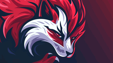 fox mascot logo esport