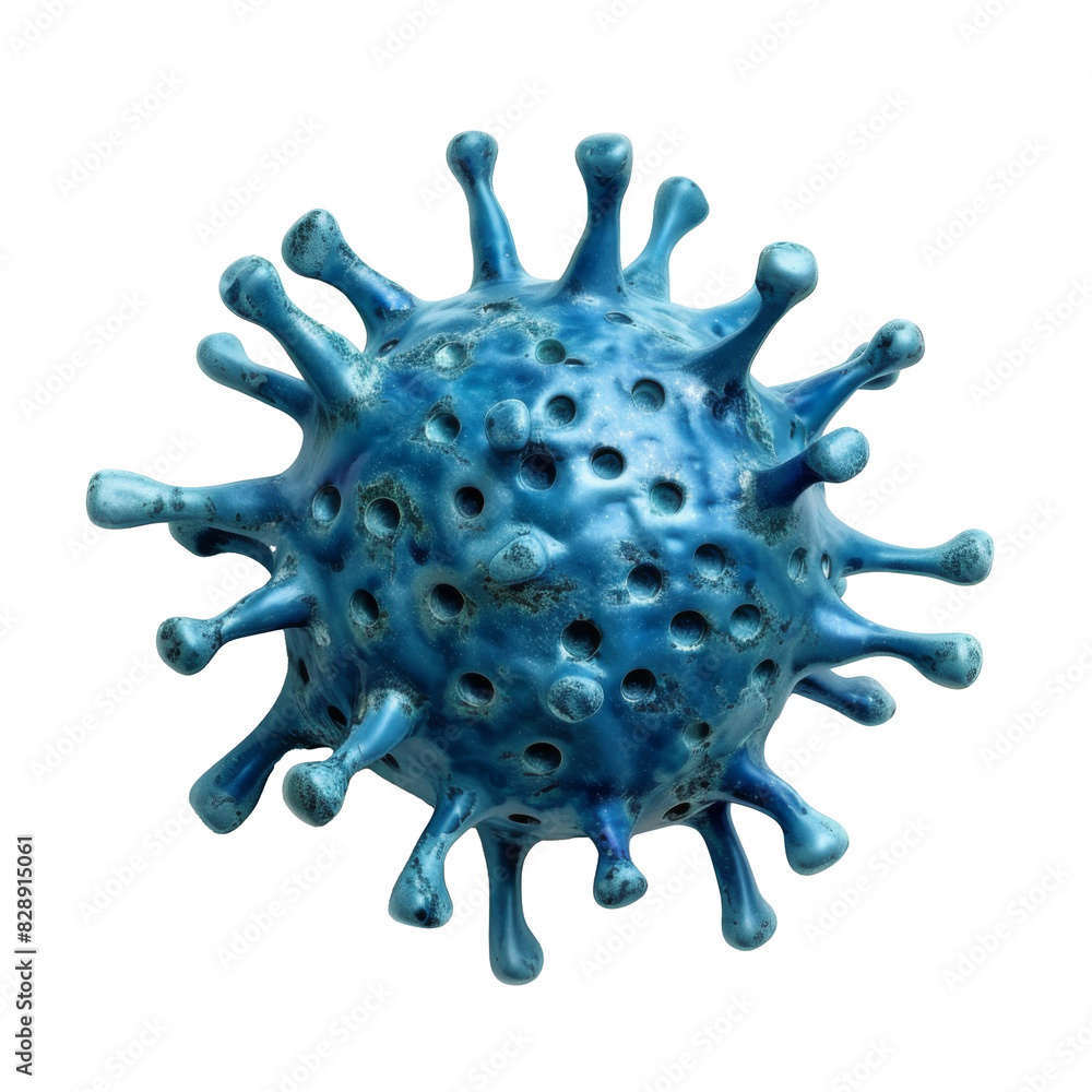 Poster transparent png of close-up of a mesmerizing blue object resting delicately on a pristine white surf