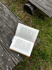Book on grass 