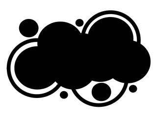 Elément de design vectoriel, formes géométriques, cercles et points