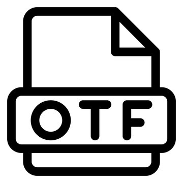 otf line icon vector illustration  isolated on white background