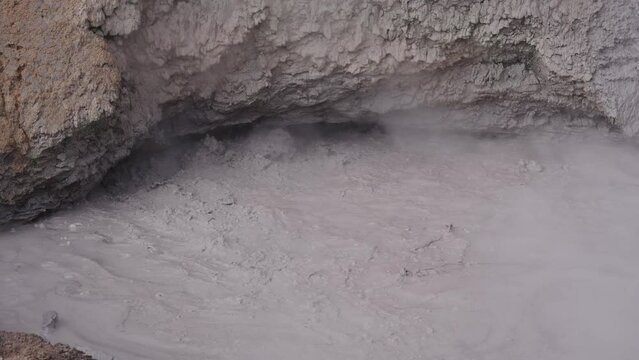 Mud Volcano Area in Yellowstone National Park, August 27, 2023