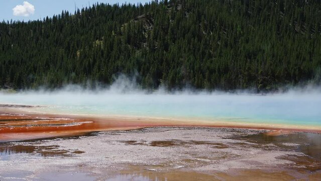 Vibrant Geothermal Pools, Yellowstone Park - August 27, 2023