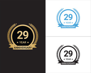 29 Years Anniversary Vector, 29 Years Anniversary Logo