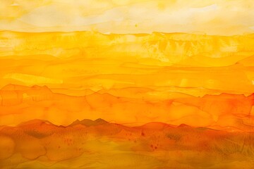 watercolor yellow and orange paper texture, with subtle details of the desert in between the colors 
