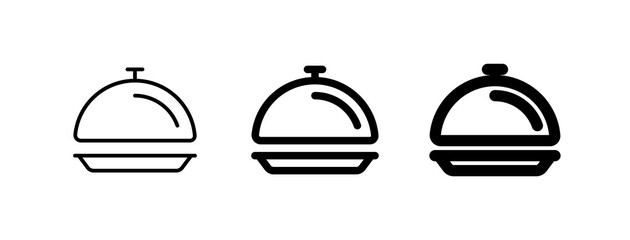 Editable food cover, serving vector icon. Food, restaurant. Part of a big icon set family. Perfect for web and app interfaces, presentations, infographics, etc