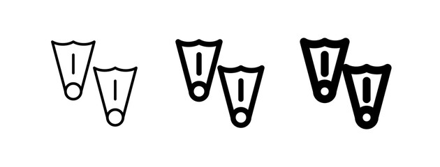 Editable flippers vector icon. Part of a big icon set family. Perfect for web and app interfaces, presentations, infographics, etc © Totto House