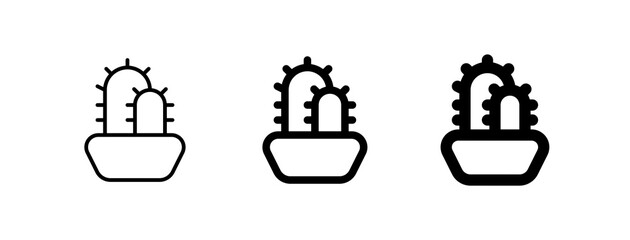 Editable cactus, indoor plant vector icon. Part of a big icon set family. Perfect for web and app interfaces, presentations, infographics, etc