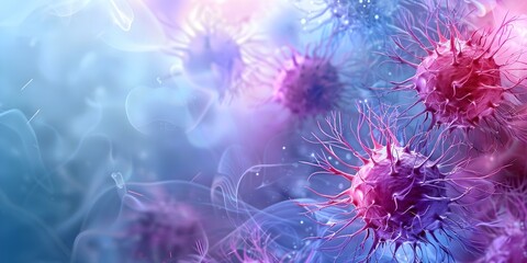 Visualization of Skin Mast Cells Releasing Histamines During Allergic Reactions. Concept Histamine Release, Skin Mast Cells, Allergic Reactions, Immunology Visualization, Cell Biology