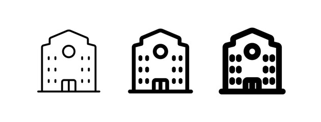 Editable college, school, campus vector icon. Part of a big icon set family. Perfect for web and app interfaces, presentations, infographics, etc