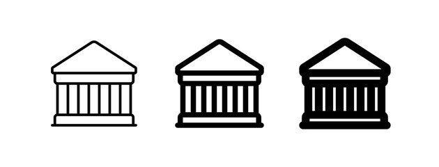 Editable bank, museum, library, courthouse vector icon. Part of a big icon set family. Perfect for web and app interfaces, presentations, infographics, etc