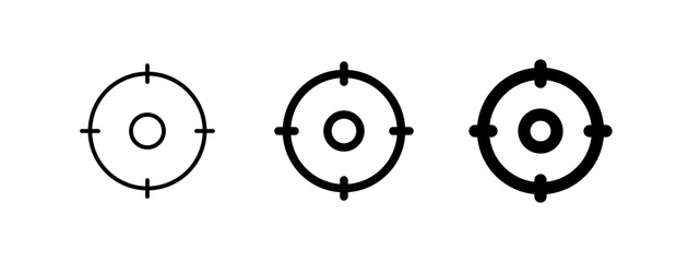 Editable destination, target, focus vector icon. Map, location, navigation. Part of a big icon set family. Perfect for web and app interfaces, presentations, infographics, etc