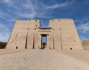 The Temple of Edfu at Aswan Egypt.