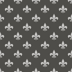 fleur-de-lis royal, luxury seamless pattern background. Ornament with symbol fleur-de-lis illustration