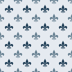 fleur-de-lis royal, luxury seamless pattern background. Ornament with symbol fleur-de-lis illustration © Tanita