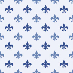 fleur-de-lis royal, luxury seamless pattern background. Ornament with symbol fleur-de-lis illustration