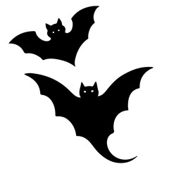 set of halloween bats 