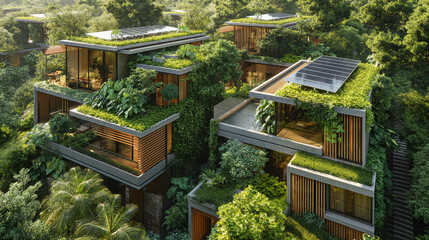 
City planners are developing sustainable city models with sustainable green spaces and community gardens