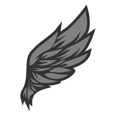 Angel wings icon vector