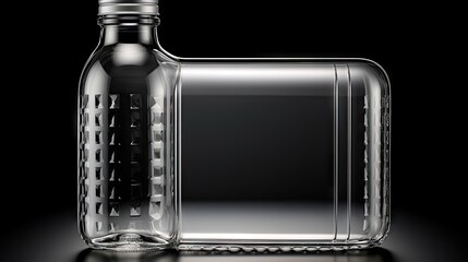 Transparent Bottle UHD Wallpaper