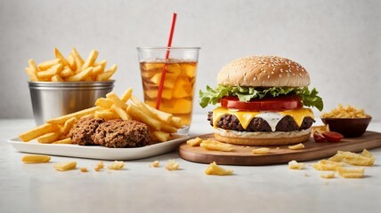 fast food and drink