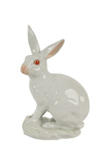 white rabbit on white