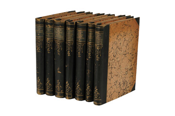 old book isolated on white,Books,fiver books, 