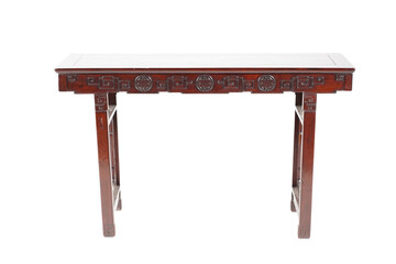 old wooden table isolated