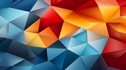 Obraz premium Abstract geometric background: vibrant colors and sharp lines in eye-catching seamless pattern - high resolution vector graphics