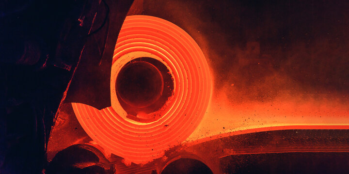Hot-rolled steel process in steel industry