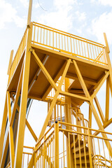 Obraz premium Building metal constructions, stairs, outdoor