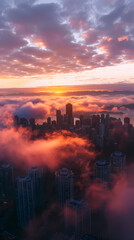 Fototapeta premium city skyline view