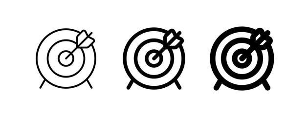 Editable target vector icon. Part of a big icon set family. Perfect for web and app interfaces, presentations, infographics, etc