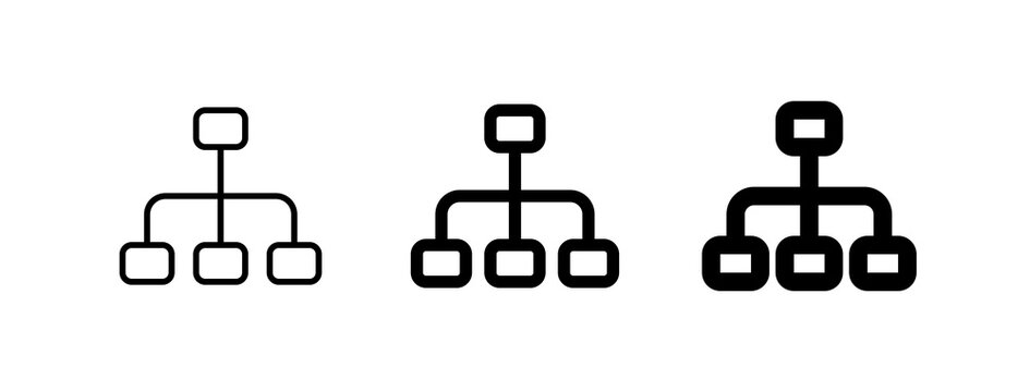 Editable organization chart vector icon. Part of a big icon set family. Perfect for web and app interfaces, presentations, infographics, etc