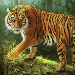 Obraz premium A mythical tiger