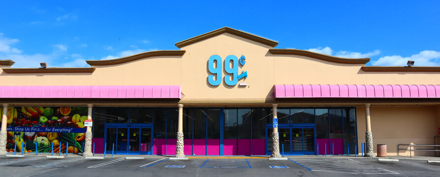 Los Angeles, California: 99 Cents Only Store. American price-point retailer chain priced at 99.99 cents or less