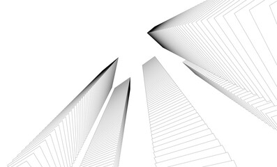 architecture building 3d  vector illustration